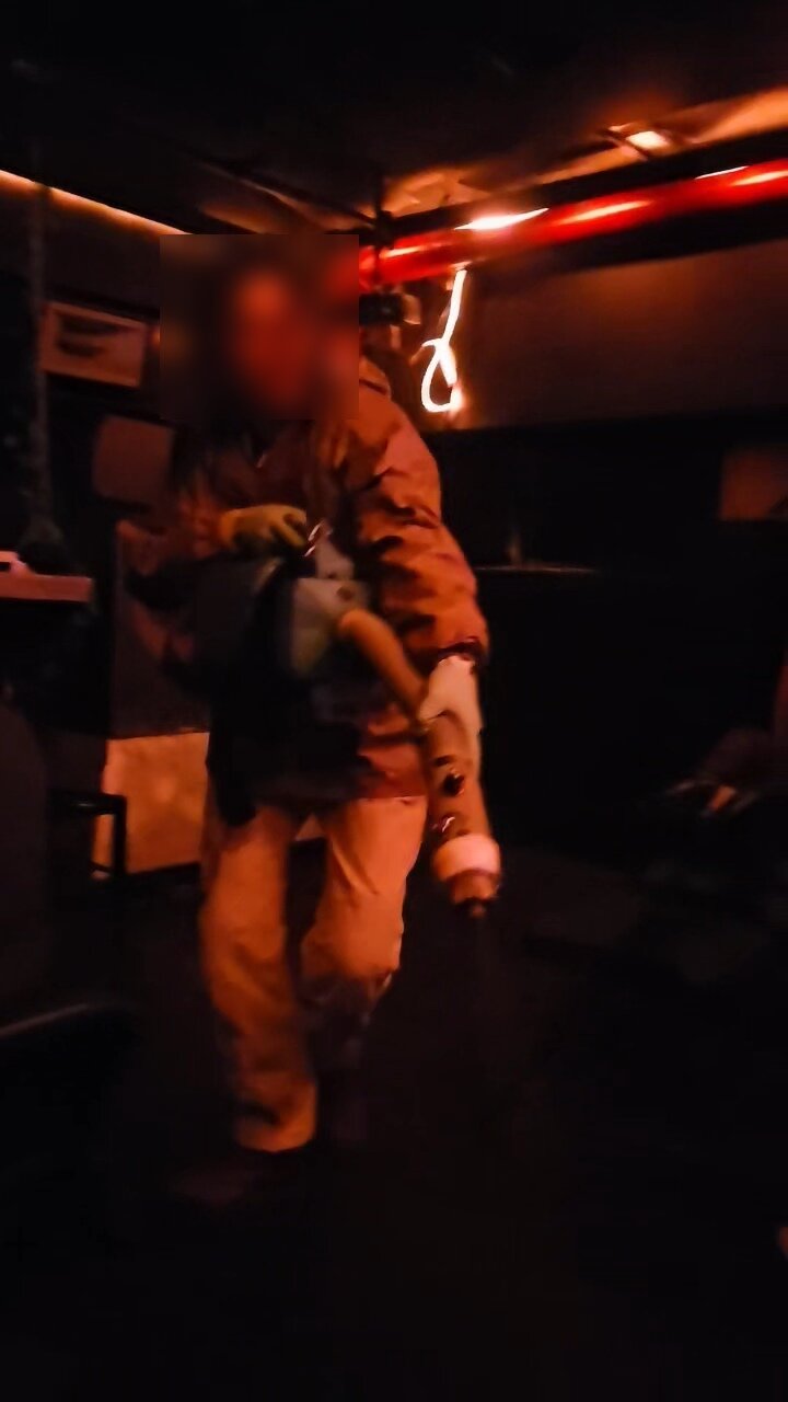 During the show at the Brooklyn Comedy Collective